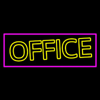 Double Stroke Office Pink Borer 1 Neon Skilt