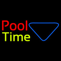 Double Stroke Pool Time With Billiard Neon Skilt