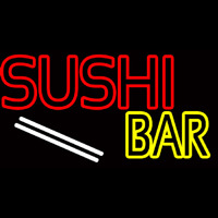 Double Stroke Sushi Bar  Neon Skilt