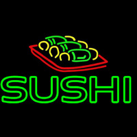 Double Stroke Sushi Neon Skilt