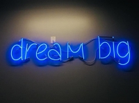 Dream Big Neon Skilt