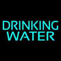 Drinking Water Neon Skilt