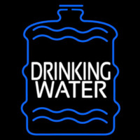 Drinking Water Neon Skilt