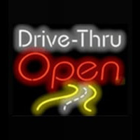 Drive - Thru Open Coffee Neon Skilt