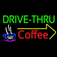 Drive Thru Coffee Neon Skilt