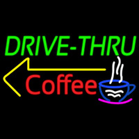 Drive Thru Coffee Neon Skilt