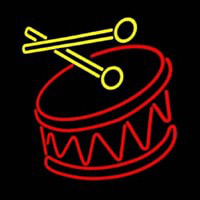 Drum Stick Logo Neon Skilt