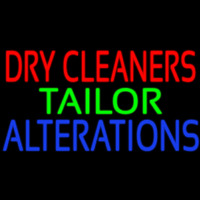 Dry Cleaners Tailor Alterations Neon Skilt