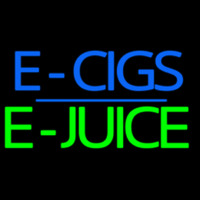E Cigs E Juice Neon Skilt