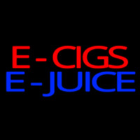 E Cigs E Juice Neon Skilt