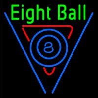 Eight Ball Neon Skilt