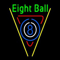 Eight Ball Pool Bar Neon Skilt