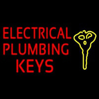 Electrical Plumbing Keys Neon Skilt
