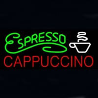 Espresso Cappuccino Butik Åben Neon Skilt