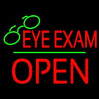 Eye E ams Block Open Green Line Neon Skilt