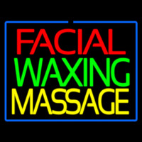 Facial Wa ing Massage Neon Skilt