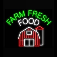 Farm Fresh Food Neon Skilt
