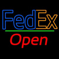 Fede  Logo With Open 2 Neon Skilt