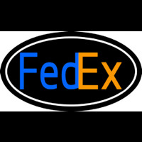 Fede  Logo With Oval Neon Skilt