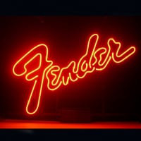 Fender Neon Skilt