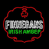 Finnegans Green Logo Beer Sign Neon Skilt