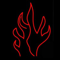 Fire Flame Artwork Neon Skilt
