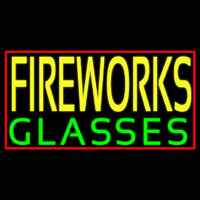 Fire Work Glasses 1 Neon Skilt