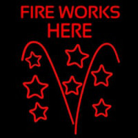 Fireworks Here Neon Skilt