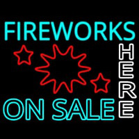 Fireworks On Sale Here Neon Skilt