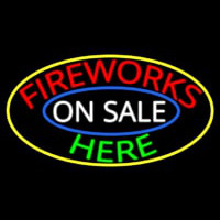 Fireworks On Sale Here Neon Skilt