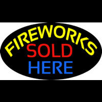 Fireworks Sold Here Neon Skilt