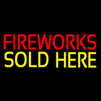 Fireworks Sold Here Neon Skilt