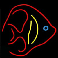 Fish Logo Seafood  Neon Skilt