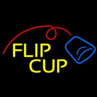 Flip Cup Logo Neon Skilt