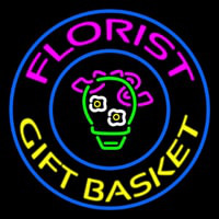 Florist Gifts Baskets Logo Neon Skilt