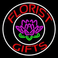 Florists Gifts Logo Neon Skilt