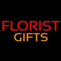 Florists Orange Gifts Neon Skilt