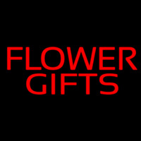 Flower Gifts In Block Neon Skilt