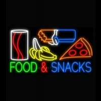 Food and Snacks Neon Skilt
