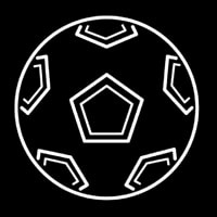 Football Icon Neon Skilt