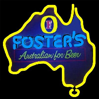 Fosters Australia Beer Sign Neon Skilt