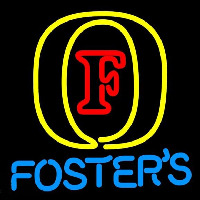 Fosters Initial Beer Sign Neon Skilt