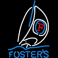 Fosters Sailboat Beer Sign Neon Skilt