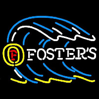 Fosters Tidal Wave Beer Sign Neon Skilt