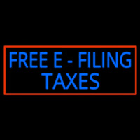 Free E Filing Ta es Neon Skilt