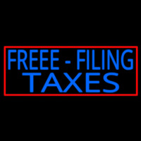 Free Filing Ta es Neon Skilt
