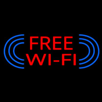Free Wi Fi Neon Skilt
