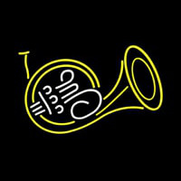 French Horn Neon Skilt
