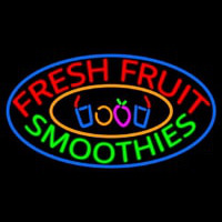 Fresh Fruit Smoothies Neon Skilt
