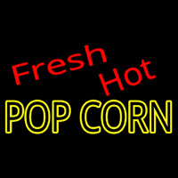 Fresh Hot Popcorn Neon Skilt